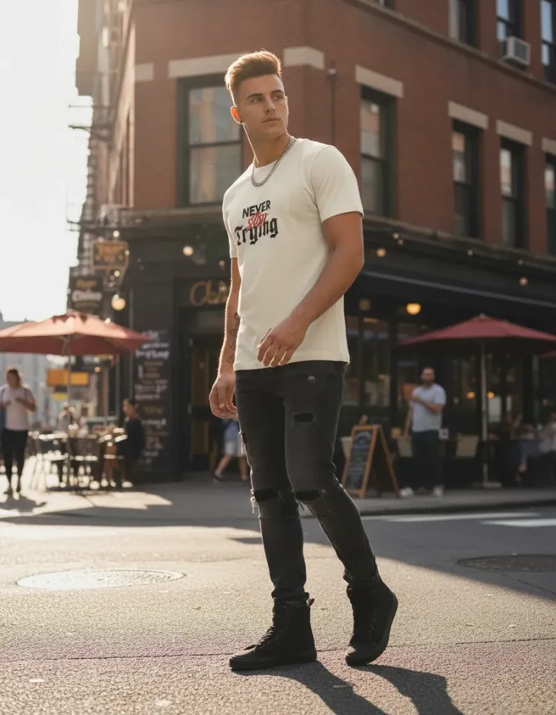 Camiseta Regular Fit Never ST