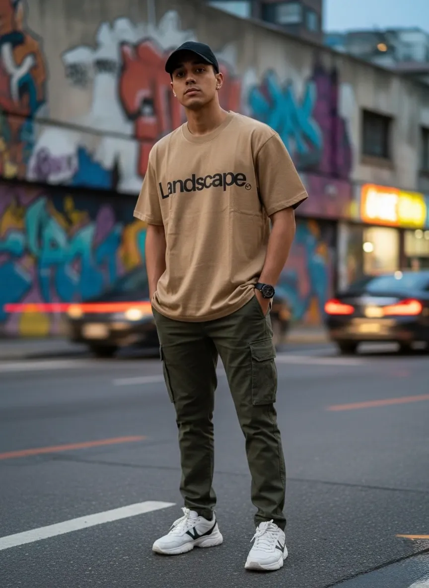 Camiseta Oversize Landscape